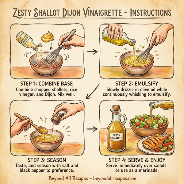 Zesty Shallot Dijon Vinaigrette instructions