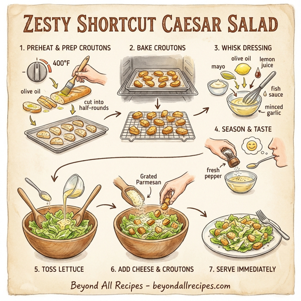 Zesty Shortcut Caesar Salad instructions