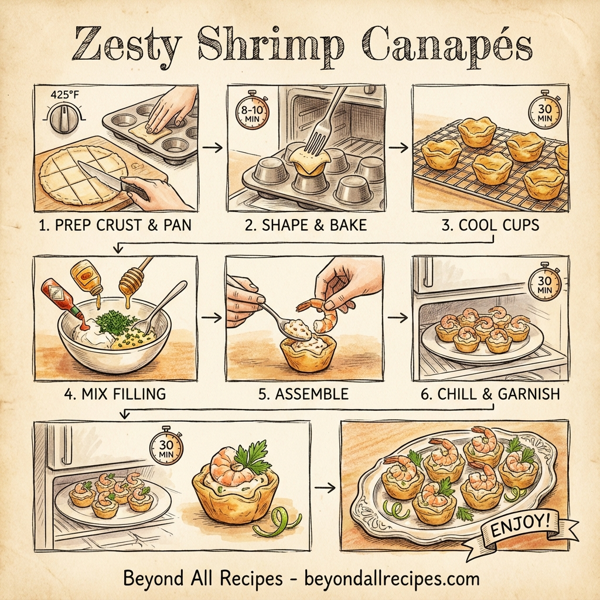 Zesty Shrimp Canapés instructions