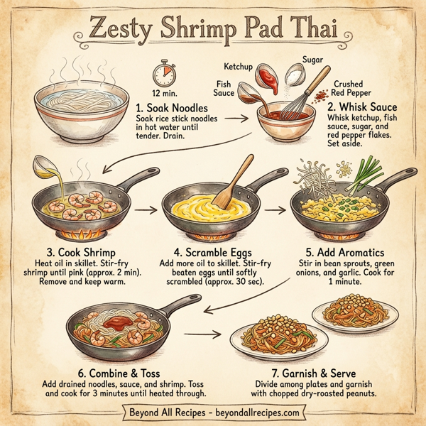 Zesty Shrimp Pad Thai instructions