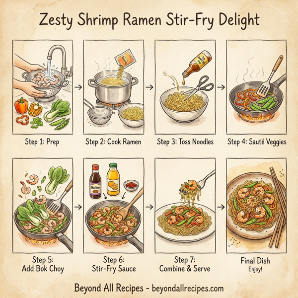 Zesty Shrimp Ramen Stir-Fry Delight instructions