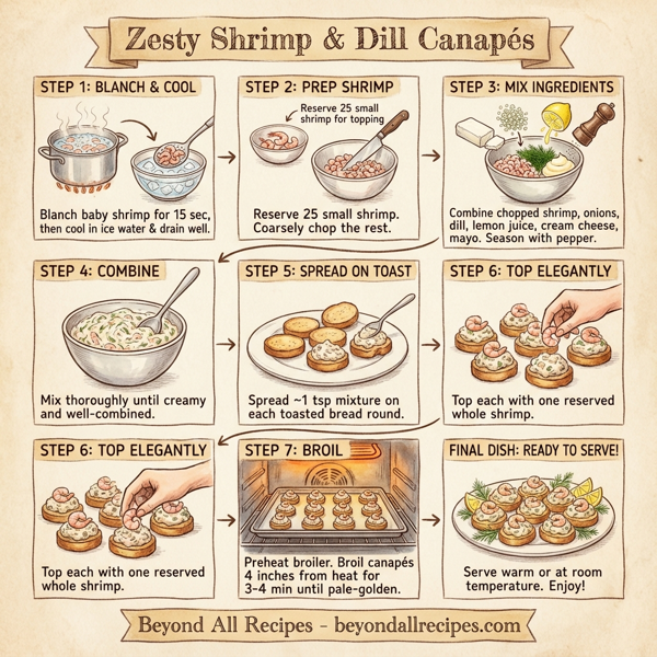 Zesty Shrimp & Dill Canapés instructions
