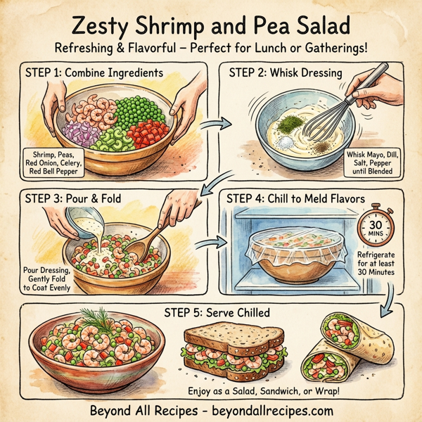 Zesty Shrimp and Pea Salad instructions