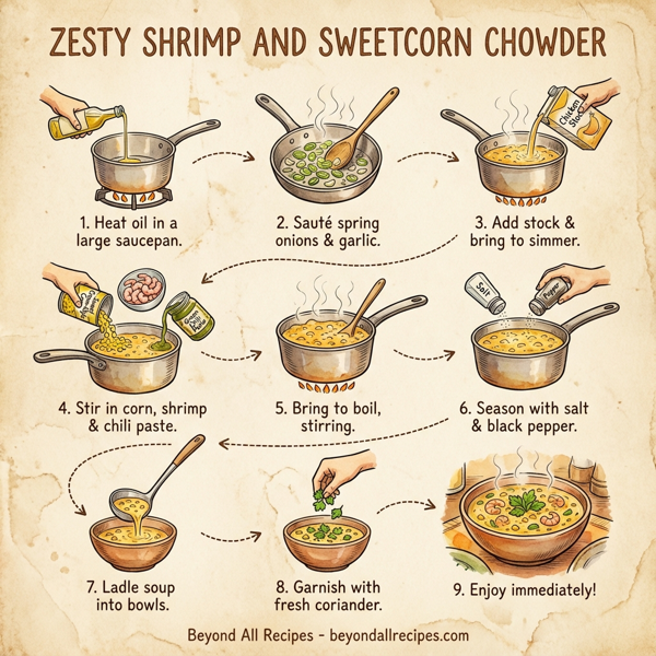 Zesty Shrimp and Sweetcorn Chowder instructions