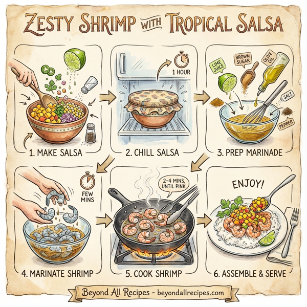 Zesty Shrimp with Tropical Salsa instructions