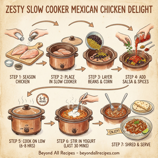 Zesty Slow Cooker Mexican Chicken Delight instructions