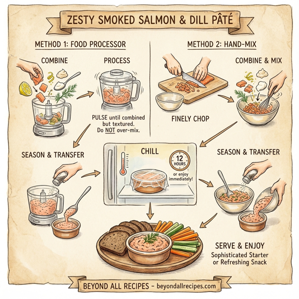 Zesty Smoked Salmon and Dill Pâté instructions