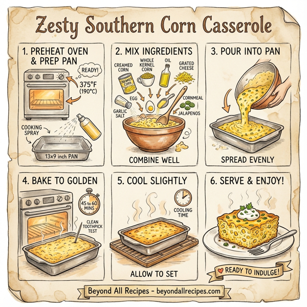 Zesty Southern Corn Casserole instructions