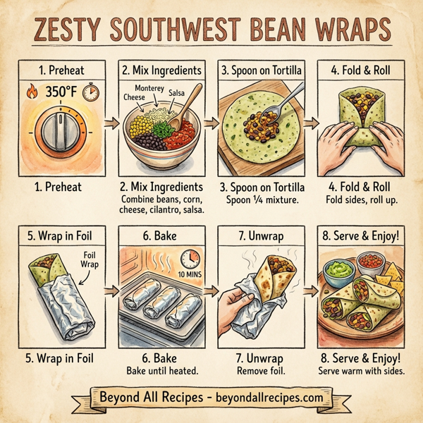 Zesty Southwest Bean Wraps instructions