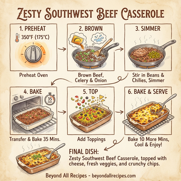 Zesty Southwest Beef Casserole instructions