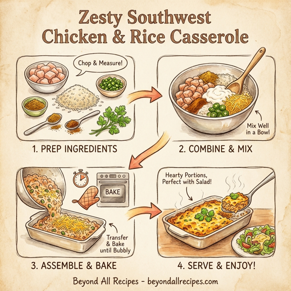 Zesty Southwest Chicken & Rice Casserole instructions