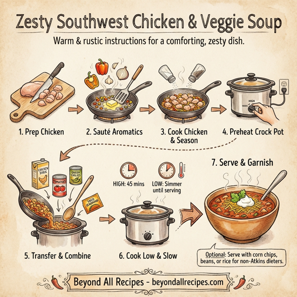 Zesty Southwest Chicken & Veggie Soup instructions