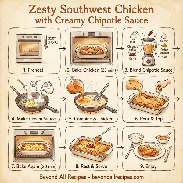 Zesty Southwest Chicken with Creamy Chipotle Sauce instructions