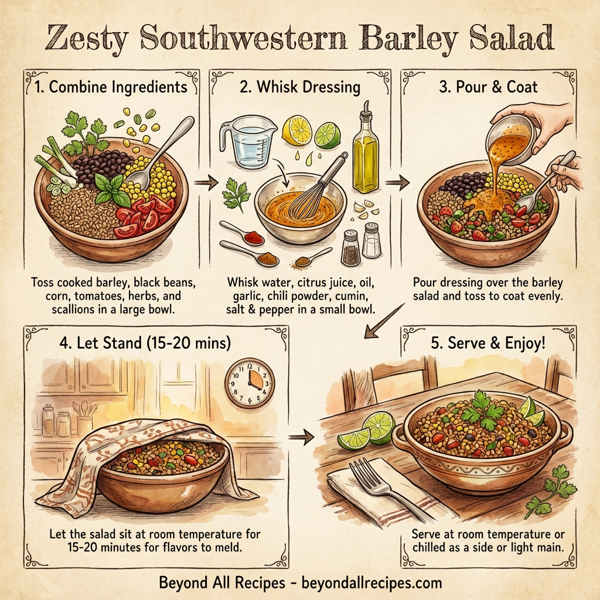 Zesty Southwestern Barley Salad instructions
