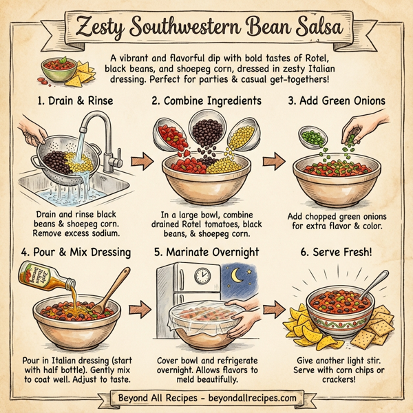 Zesty Southwestern Bean Salsa instructions