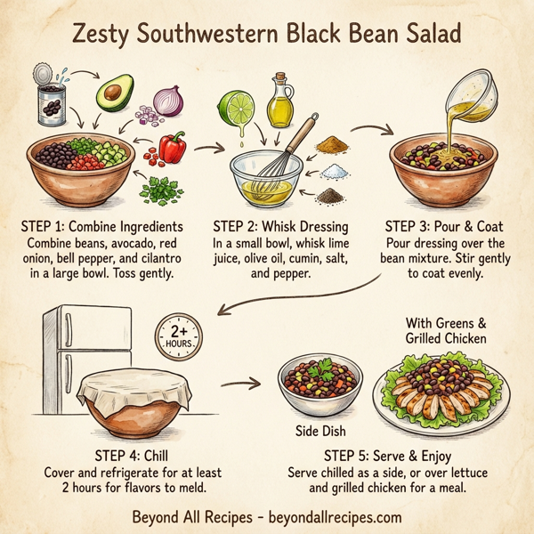 Zesty Southwestern Black Bean Salad instructions