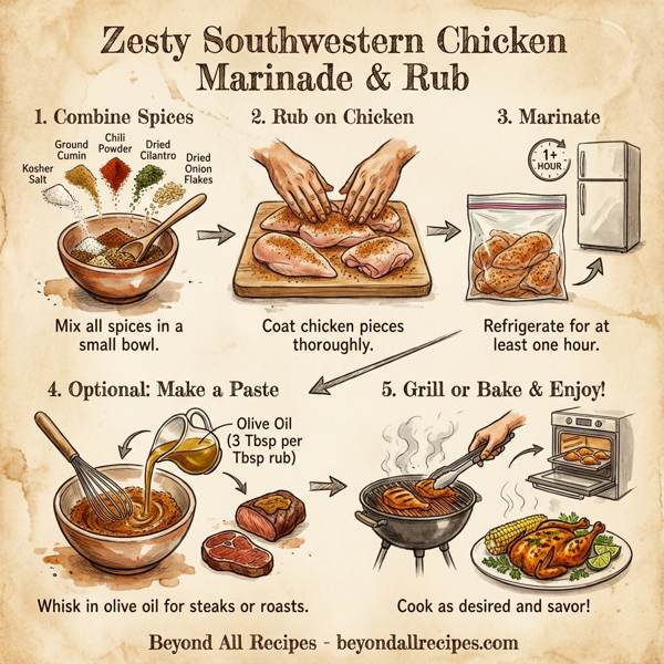 Zesty Southwestern Chicken Marinade & Rub instructions