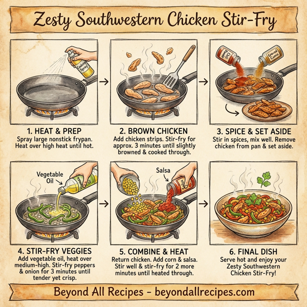 Zesty Southwestern Chicken Stir-Fry instructions