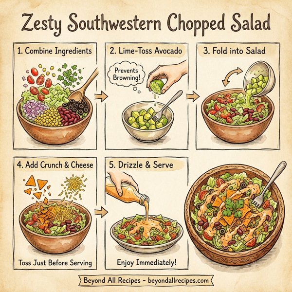 Zesty Southwestern Chopped Salad instructions