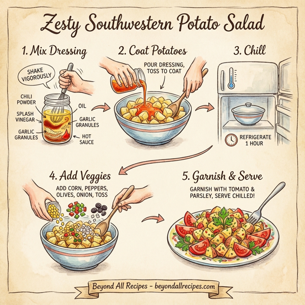 Zesty Southwestern Potato Salad instructions