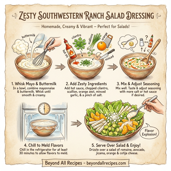 Zesty Southwestern Ranch Salad Dressing instructions