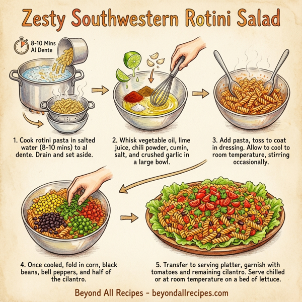 Zesty Southwestern Rotini Salad instructions