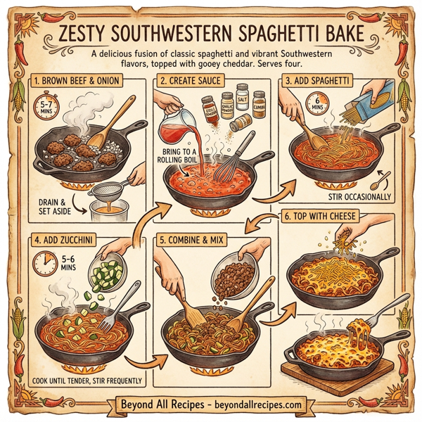 Zesty Southwestern Spaghetti Bake instructions