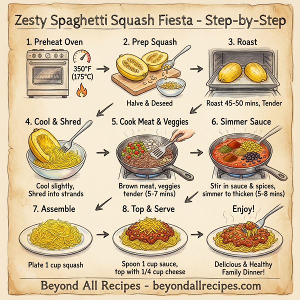 Zesty Spaghetti Squash Fiesta instructions