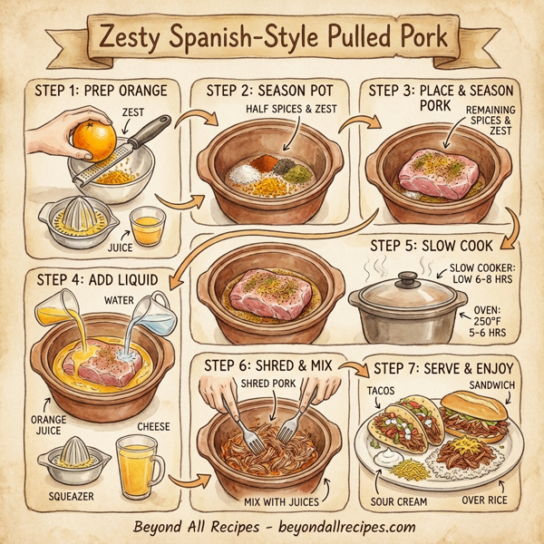 Zesty Spanish-Style Pulled Pork instructions