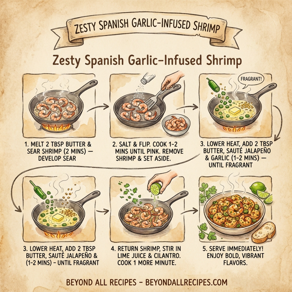 Zesty Spanish Garlic-Infused Shrimp instructions