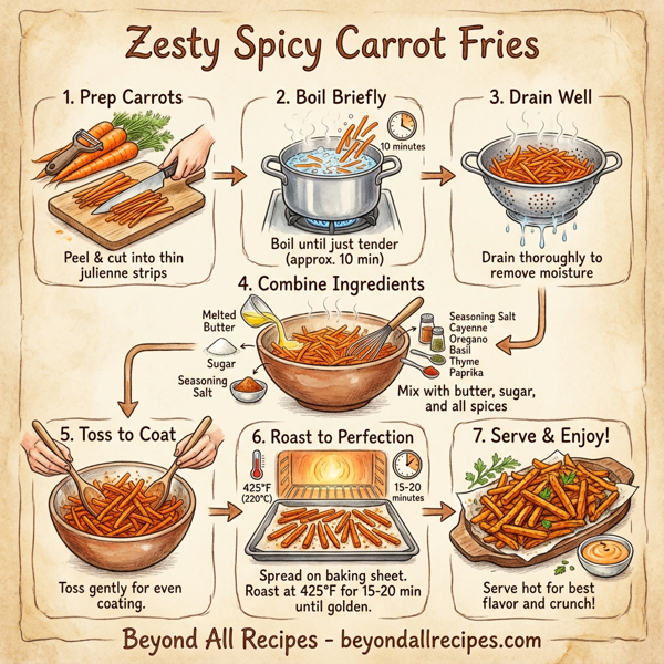 Zesty Spicy Carrot Fries instructions