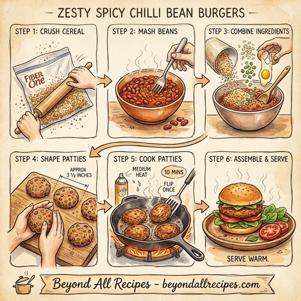 Zesty Spicy Chilli Bean Burgers instructions