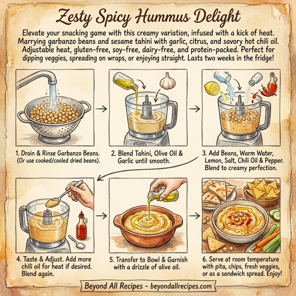 Zesty Spicy Hummus Delight instructions
