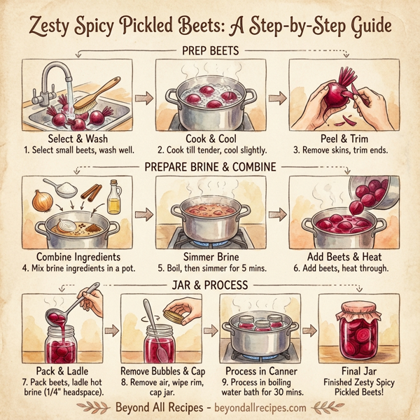 Zesty Spicy Pickled Beets instructions