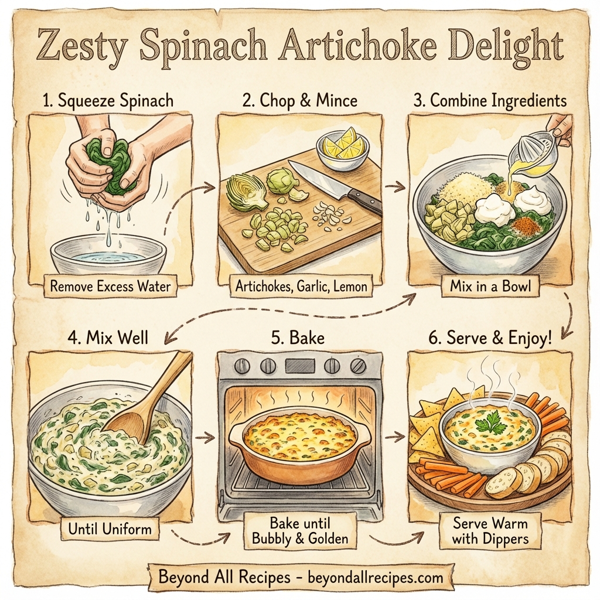 Zesty Spinach Artichoke Delight instructions