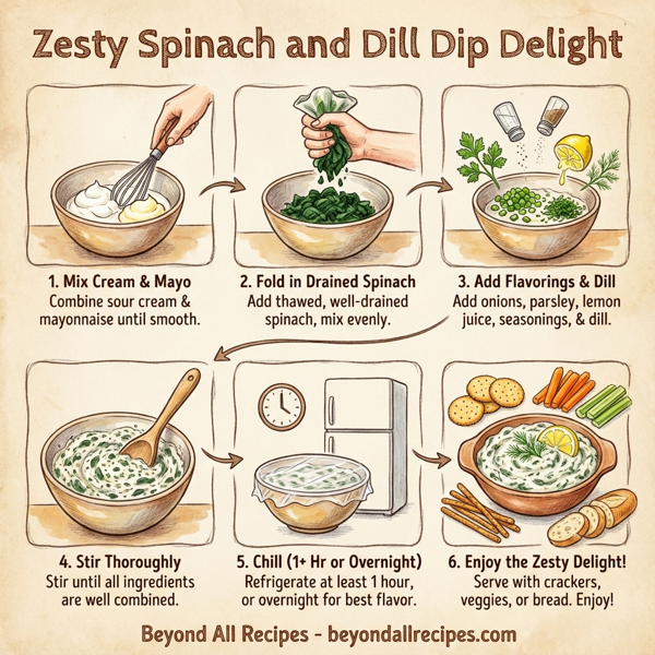 Zesty Spinach and Dill Dip Delight instructions