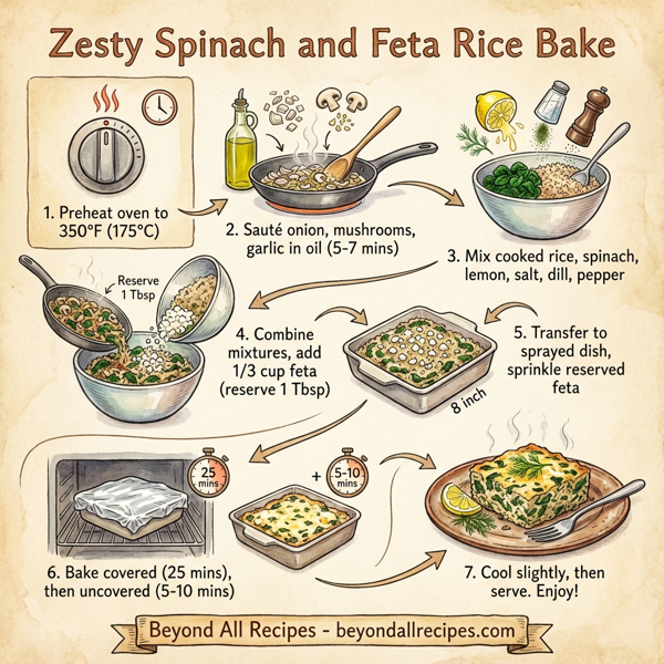 Zesty Spinach and Feta Rice Bake instructions