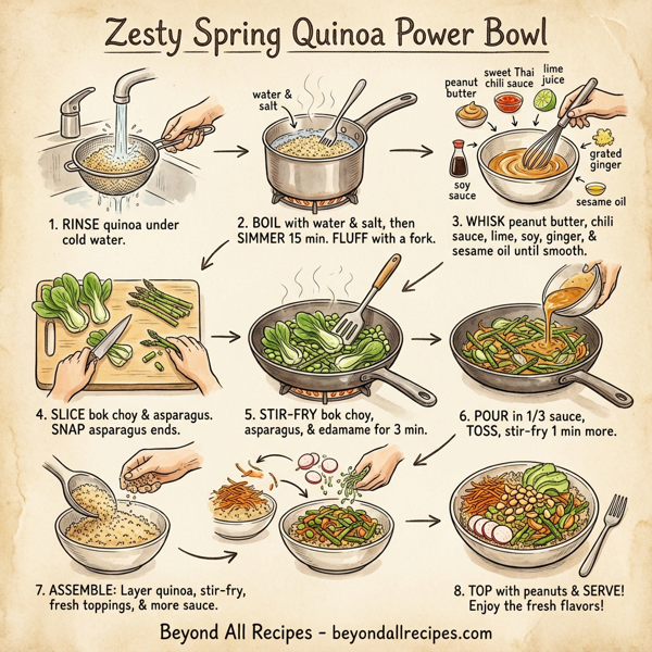 Zesty Spring Quinoa Power Bowl instructions