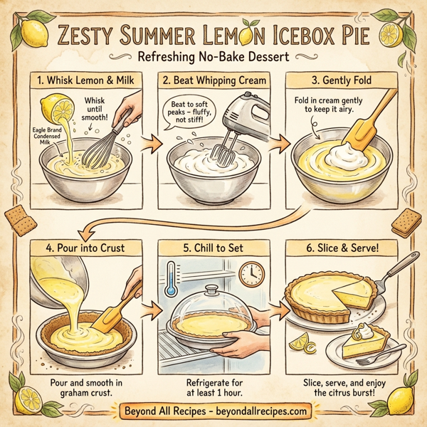 Zesty Summer Lemon Icebox Pie instructions