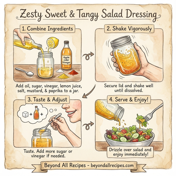 Zesty Sweet & Tangy Salad Dressing instructions