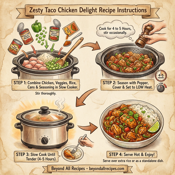 Zesty Taco Chicken Delight instructions
