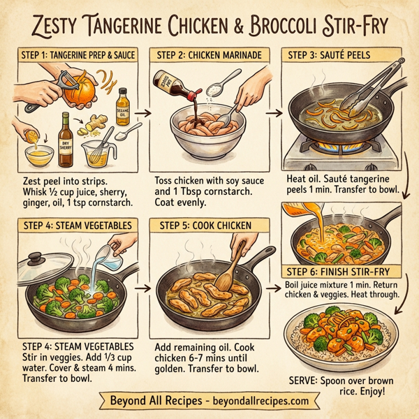 Zesty Tangerine Chicken & Broccoli Stir-Fry instructions