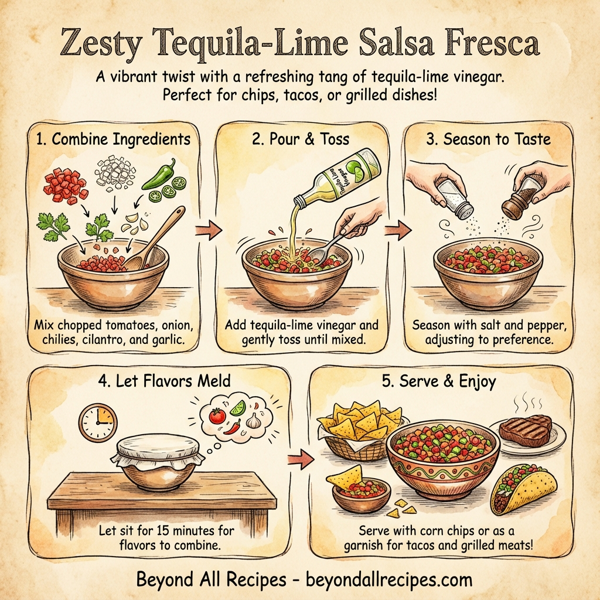 Zesty Tequila-Lime Salsa Fresca instructions