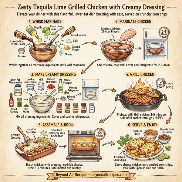 Zesty Tequila Lime Grilled Chicken with Creamy Dressing instructions