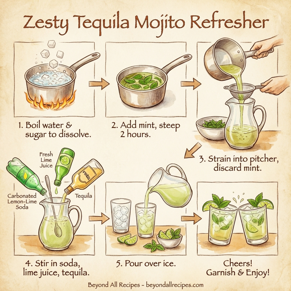 Zesty Tequila Mojito Refresher instructions
