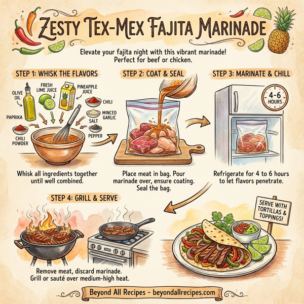 Zesty Tex-Mex Fajita Marinade instructions