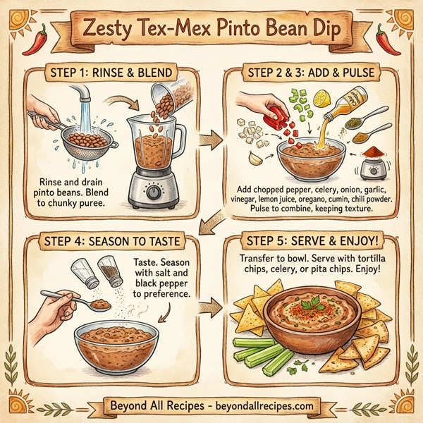 Zesty Tex-Mex Pinto Bean Dip instructions
