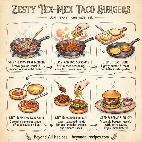 Zesty Tex-Mex Taco Burgers instructions