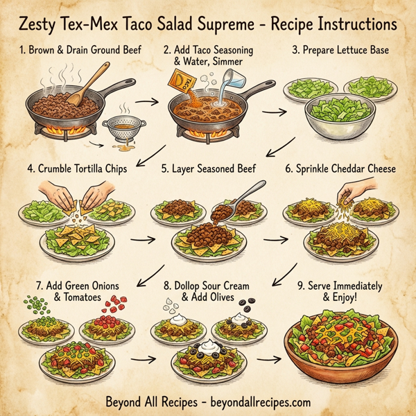Zesty Tex-Mex Taco Salad Supreme instructions