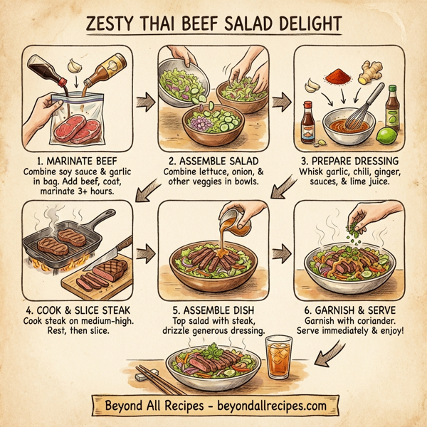 Zesty Thai Beef Salad Delight instructions